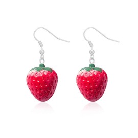 Strawberry Earrings for Women Fruit Earrings Cute Dainty Studs for Women Summer Fashion Jewelry Accessories