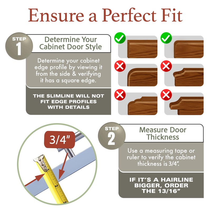 Cabinet Hero Slimline Cabinet Edge Protector - Prevents Chipping, Wear,