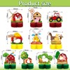 10 Centros de Mesa de Panal de Animales de Granja