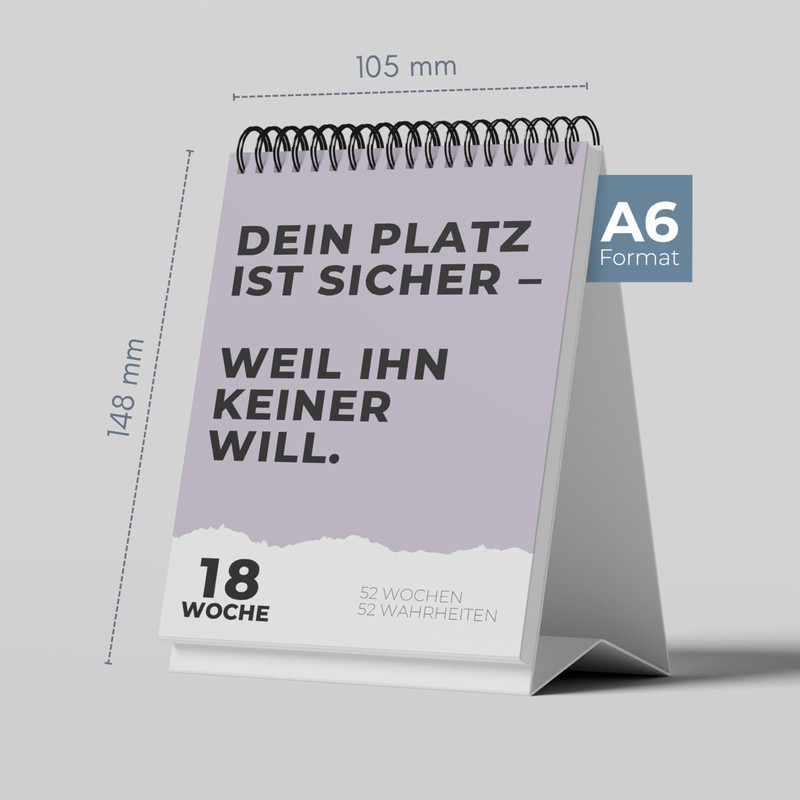 Demotivating Office Desk Calendar Undated – 52 Week Office Calendar