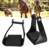 POM Plastic Stirrups Western Horse Riding Safety Saddle Trail Black