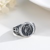MOPOPOK St Michael Ring S925 Sterling Silver St Michael Archangel