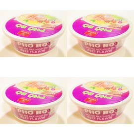 Pho Bo Instant Rice Noodles, Beef Flavor, 2.47 Oz,4 cups