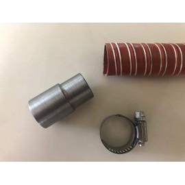 GenExhaust Universal Generator 1" silicone tubing exhaust extension 8 foot length.