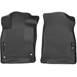 Husky Liners Weatherbeater Floor Mats | Fits 2016-2021 Honda Civic, Sedan;2016-2020 Civic, Coupe 2017-2021 Civic, Hatchback; 2019-2021 Honda Insight | Front Row, 2-pc Black - 13371