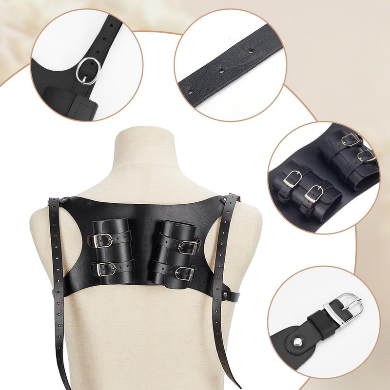 nbeads Sword Back Holder, Adjustable Sword Shoulder Back Sheath Holder