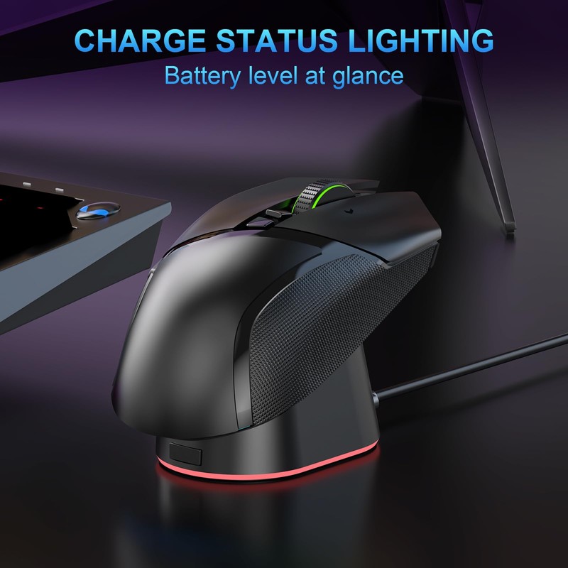 Soarking Compact Magnetic Computer Mouse Charging Dock R3 for Razer