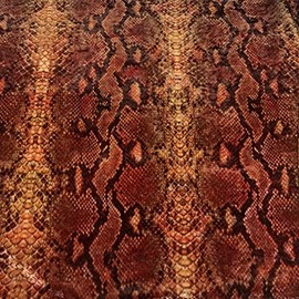 New Snake Print Stretch Velvet by Elotex International Fabric (Maroon)