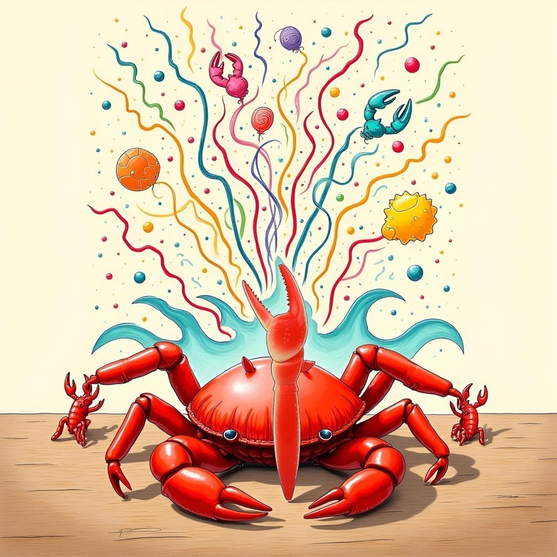 Crab Lobster Claw Gel Pens, Ocean Themed Writing Pens, Novelty