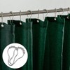 KOUFALL Hunter Green Shower Curtains for Bathroom Decor,Washbale Linen Fabric