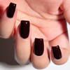 Cherry Red Quick Dry Nail Polish, Black Red Chip Resistant