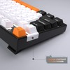 MageGee 75% Mechanical Gaming Keyboard, Yellow Switch, LED White Backlit,