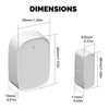 MOES Smart Door and Window Sensor, Wireless Detector for Alarm