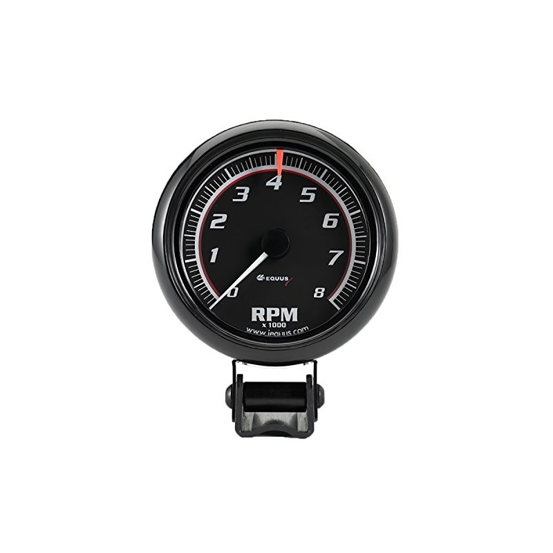 Equus 6086 2-1/2" Mini Tachometer, Black
