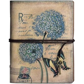 Journal Notebook for Women Men, Refillable Travelers Notebook Antique Leather Journals for Writing, Art Sketchbook, Travel Diary Luxury Gifts for Birthday Thanksgiving 5.2"x7.3"(A6, 90 Sheets/08)