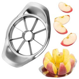 UZEXYO 1 PC Apple Slicer,Stainless Steel Apple Cutter Slicer,Ergonomic Grip Rust-Resistant Dishwasher Safe, Durable Apple Corer for Quick and Easy Slicing of Apples, Kitchen Gadget