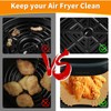 MMH 100PCs Disposable Air Fryer Paper Liners Square, 7.9inches Bottom
