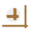 Metrie BL52 Folding Rule, Duplex Scale, 2 Metres, Colourful