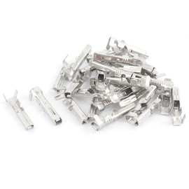 TA-VIGOR 30Pcs 1.5mm Wire Spade Connectors, Female Spade Connectors Wire Crimp Terminal Block Quick Splice Electrical Wire Connectors