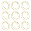 12pcs Spiral Napkin Rings Matte Gold Electroplating Prevent Fading Table