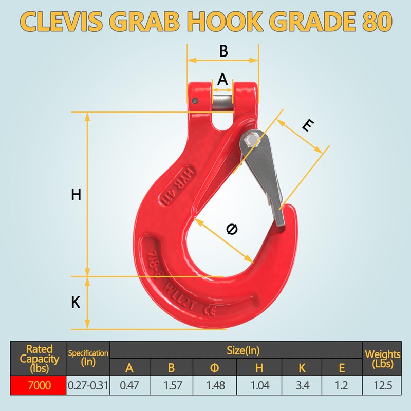 WowDIY Lifting Chains with Adjuster Hooks, 5/16 Inch x 10
