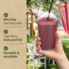 Signature Packaging - Plastic Smoothie Cups with Dome Lids -