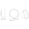 H&C VENT Wall Flange for Air Conditioning & Ventilation System