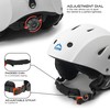STOMP Ski & Snowboarding Snow Sports Helmet with Build-in Pocket