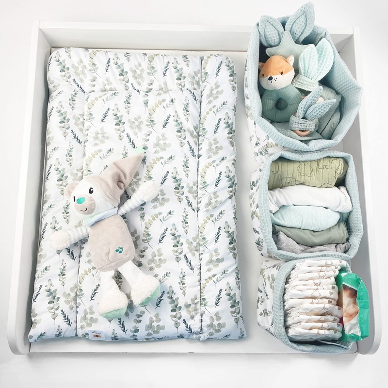 BABEES Storage Basket Changing Table Baby Basket Set of 3