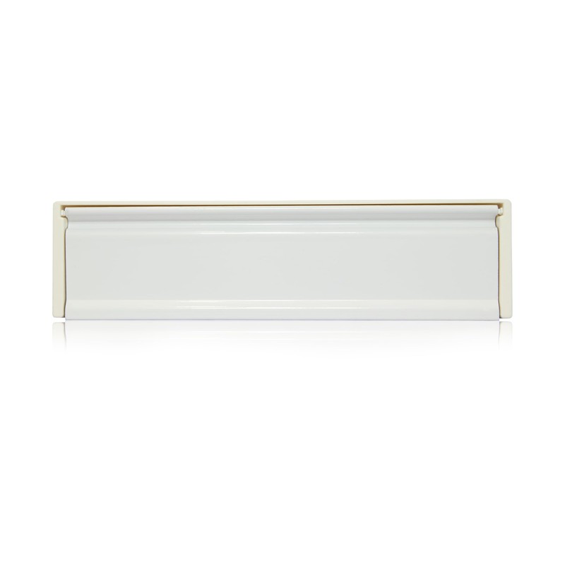 Xfort MailPlate Surround 12" Letterplate White, Premium Draught Proof Postal