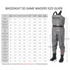 BASSDASH 3D Boot Foot Game Wader Ultra High Strength Black