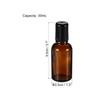 ZGLUZP 1Pc 30mL Roller Bottles, Amber Glass Essential Oil Roller