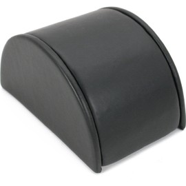 FindingKing Black Leather Bracelet Half Moon Display Ramp New 5"