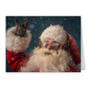 Rock 'n Roll Santa Holiday Card Pack - Set of