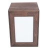 Pet Memorial Urn, Wooden Funeral Cremation Urn with Photo Frame
