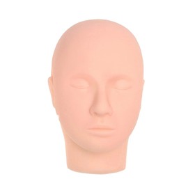 Practice Doll Eyelash Extension Mannequin Head, Doll Head for Lash Extensions, Eyelash Mannequin Head with 5 Pairs Removable Eyelids By Royalty Beauty