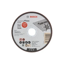 Bosch 1x PRO Stainess Steel and Metal Longlife Thin Cutting Disc for Small Angle Grinder and Bore 22.23 mm (for Steel, Stainless steel, Ø 125 mm, Professional Accessory Small Angle Grinder)