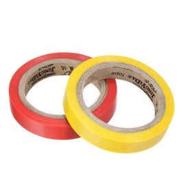 M METERXITY 2 Pack Racquet Overgrip Tape - Badminton Tennis Racket Grip Finishing Tape Wrap Tape Sticky Non-Slip, Apply to Tennis Racket (26Ft, Red/Yellow)