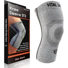 [VITAL SALVEO Vital Salveo] 3D Knee Sleeve ST3-STAY WARM Warm Knee Support Knee Pad with S Support CJ-5210 1 Piece (One Knee) (XL)