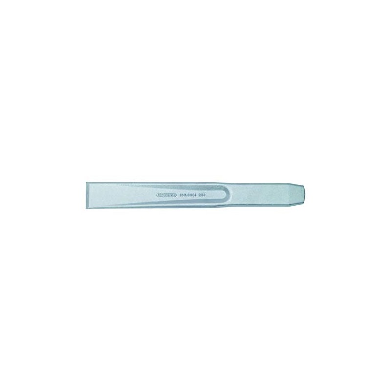 KS Tools 156.0694 Flat chisel, oval, 250x31mm, silver