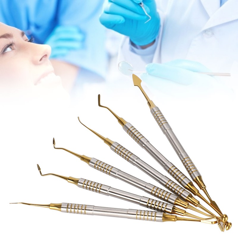 6pcs Dental Composite Resin Filling Spatula Dental Instrument Accessory