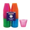 Party Essentials N910090 Brights Plastic Party Cups/Tumblers, 9-Ounce Capacity, Assorted