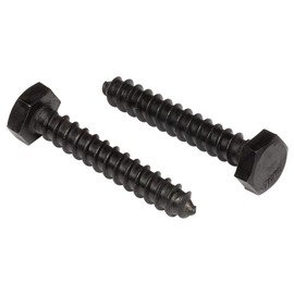 3/8" x 3-1/2" Stainless Steel Hex Lag Bolts (10 pcs) Black Oxidized in USA by Makers Bolt