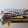 DII Waffle Knit Collection Throw Blanket, Stone