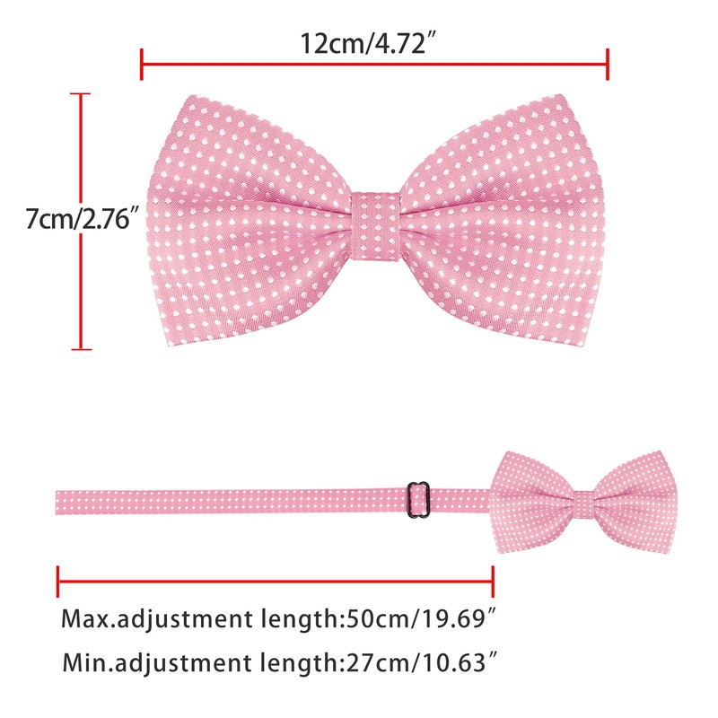Allegra K One-Touch Bowtie, Polka Dot Pattern, Adult, Formal Bowtie,