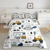 Tabeskly Kids Boy Car Digger Tractor Engineering vehicle Soft Zipper