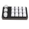 Mini Custom Keypad 12 Keys 3 Knobs Programmable Blue Switch