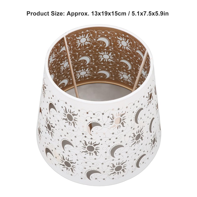 Shadow Lamp Shade, E27/E26 Clip On Table Lampshade, Light Accessories