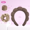 Conjunto WD&CD en café: diadema de esponja con diseño nube