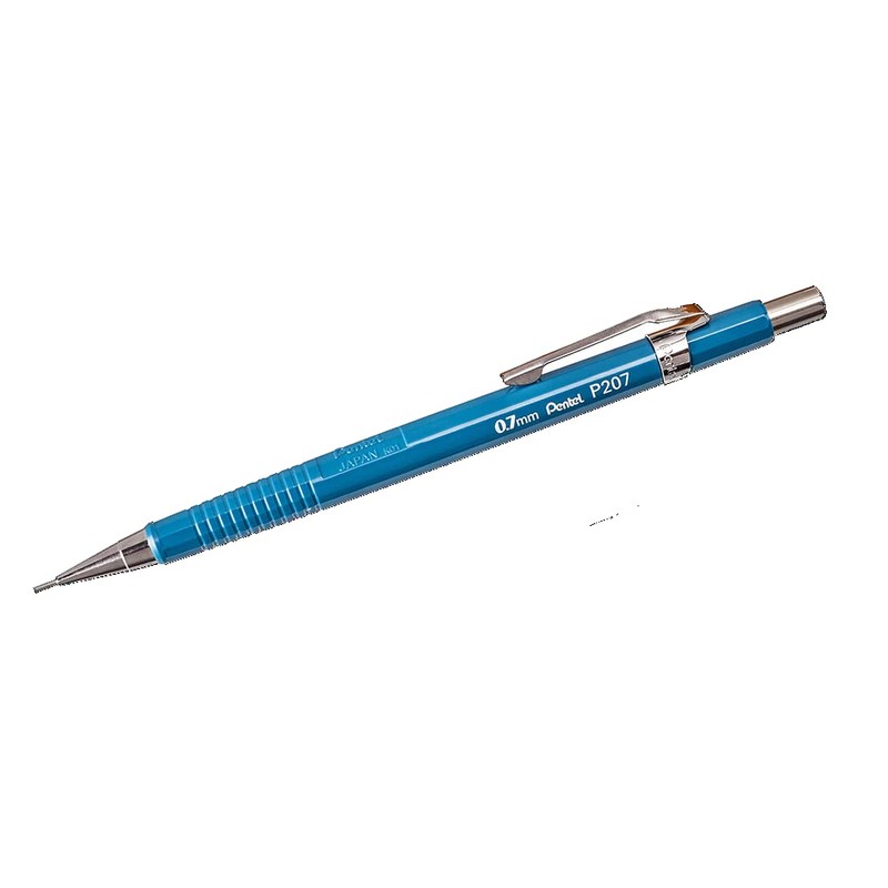 Pentel P207 Mechanical Pencil 0.7mm Fixed Guide Tube 4mm Blue